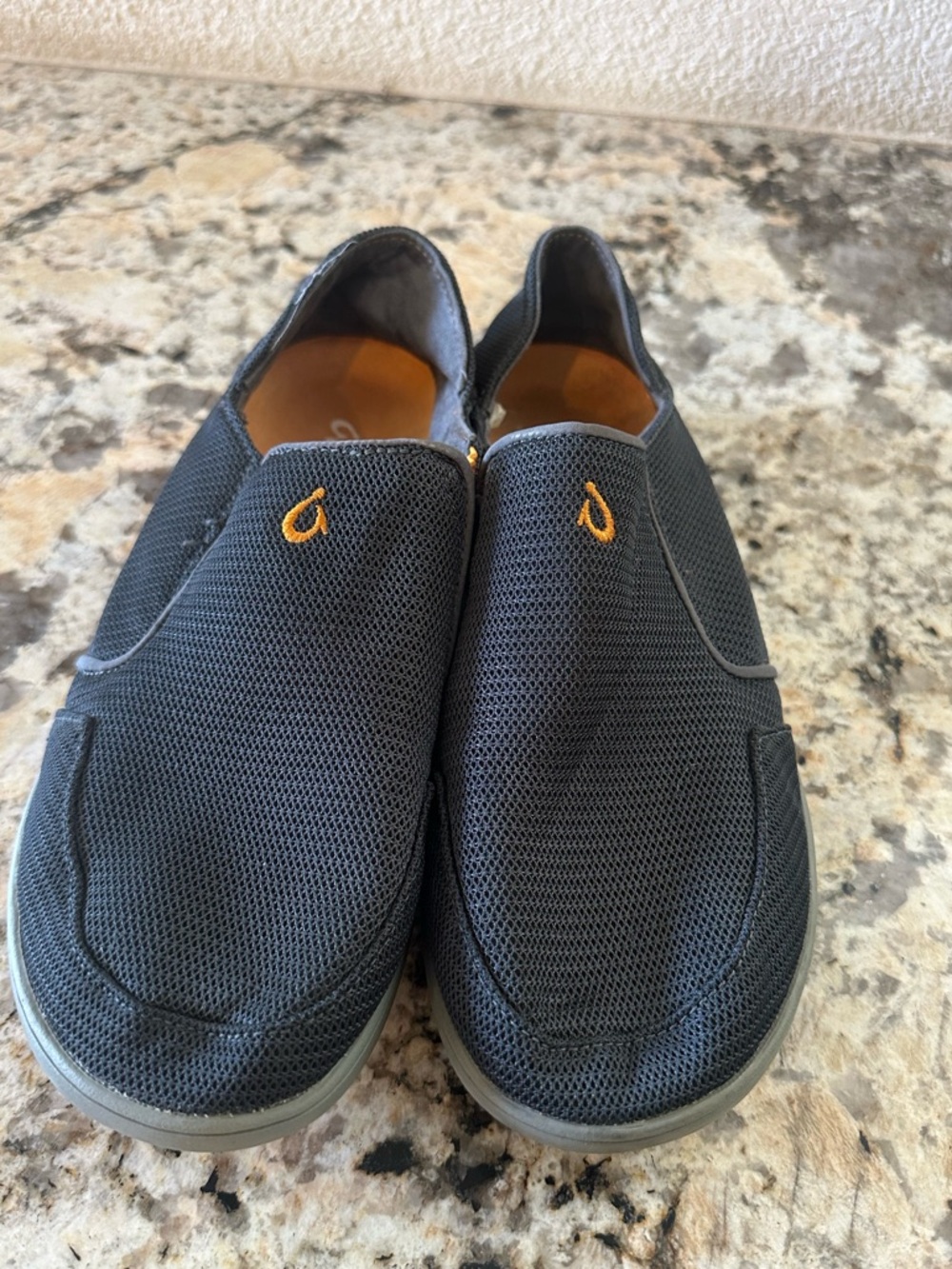 Olukai Nohea Mesh Slip On Gray Shoes 8